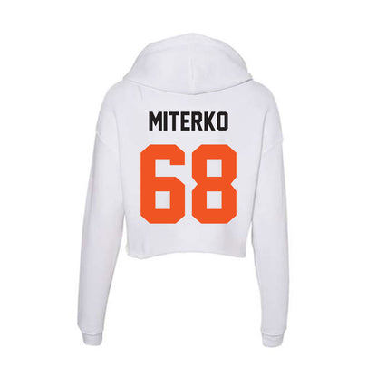 Oklahoma State - NCAA Football : Taylor Miterko - Women's Crop Fleece Hoodie-1