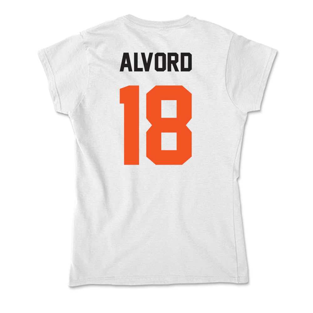 Oklahoma State - NCAA Women's Soccer : Emma Alvord - Soft Style Women’s T-Shirt-1