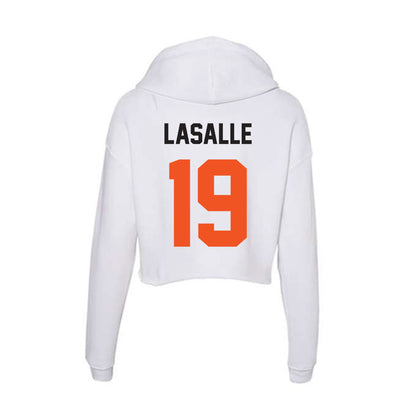 Oklahoma State - NCAA Baseball : Donovan Lasalle - Women's Crop Fleece Hoodie-1