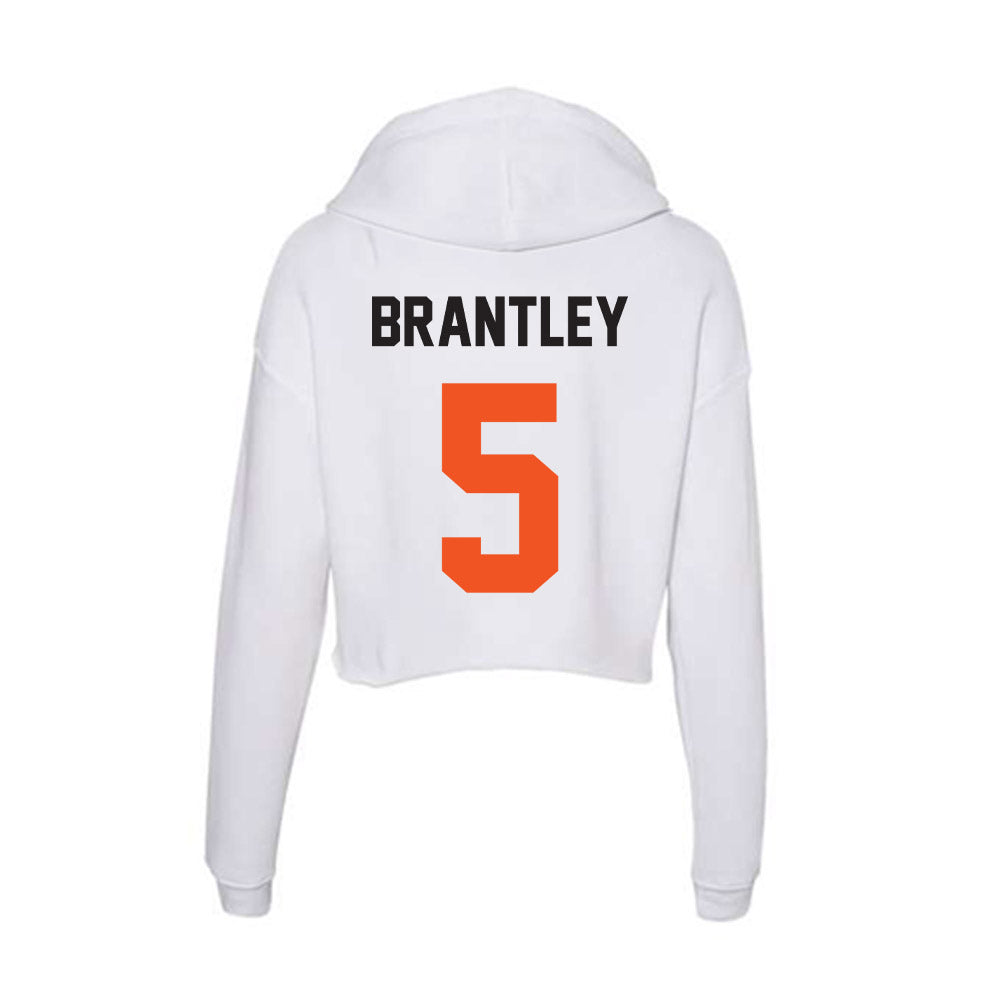 Oklahoma State - NCAA Men's Basketball : Khalil Brantley - Women's Crop Fleece Hoodie-1