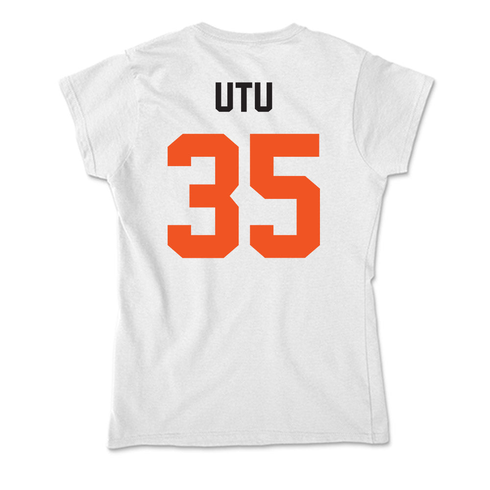 Oklahoma State - NCAA Football : Poasa Utu - Soft Style Women’s T-Shirt-1