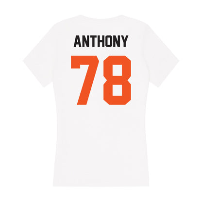 Oklahoma State - NCAA Football : Chandler Anthony - Women's V-Neck T-Shirt-1