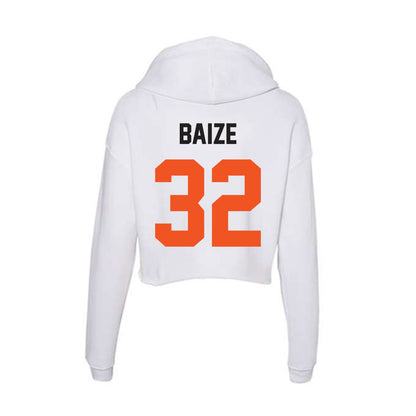 Oklahoma State - NCAA Football : Braden Baize - Women's Crop Fleece Hoodie-1