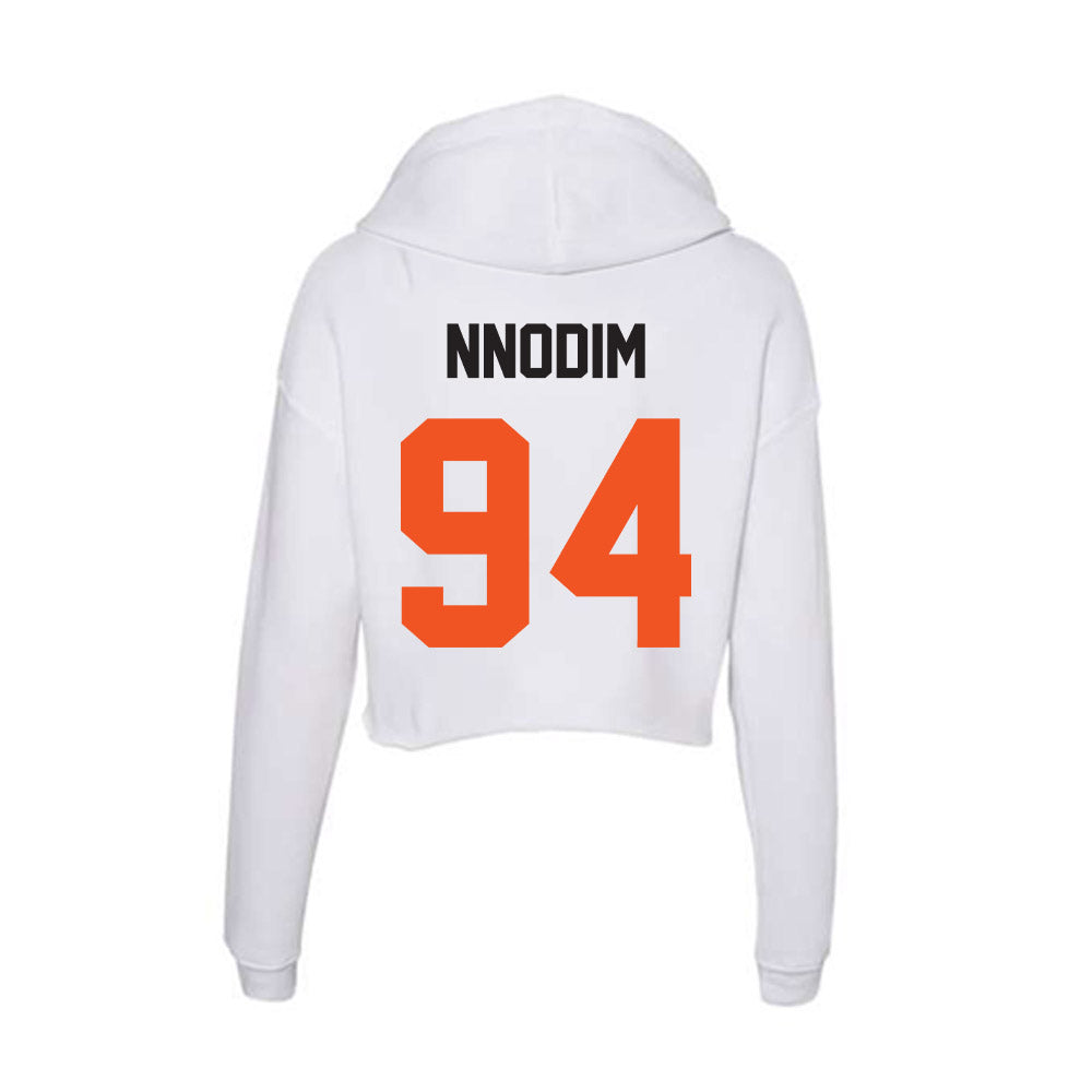 Oklahoma State - NCAA Football : Armstrong Nnodim - Women's Crop Fleece Hoodie-1