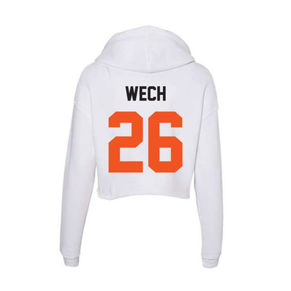Oklahoma State - NCAA Baseball : Noah Wech - Women's Crop Fleece Hoodie-1