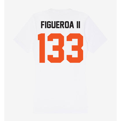 Oklahoma State - NCAA Wrestling : Richard Figueroa II - Women's V-Neck T-Shirt-1