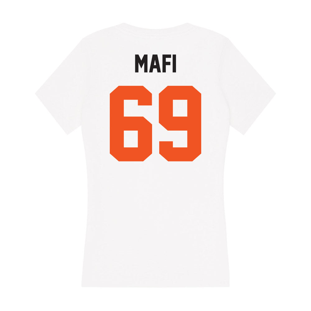 Oklahoma State - NCAA Football : Nuku Mafi - Women's V-Neck T-Shirt-1