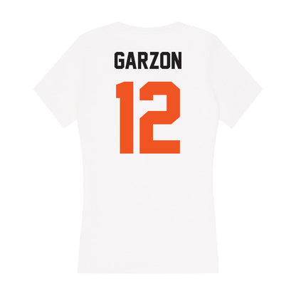 Oklahoma State - NCAA Women's Basketball : Lior Garzon - Women's V-Neck T-Shirt-1