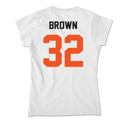 Oklahoma State - NCAA Football : Gabe Brown - Soft Style Women’s T-Shirt-1