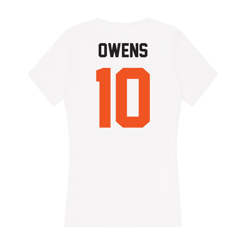 Oklahoma State - NCAA Football : Rashod Owens - Women's V-Neck T-Shirt-1