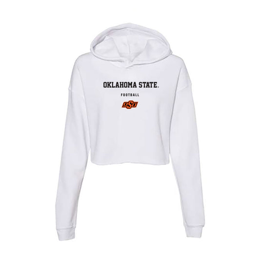 Oklahoma State - NCAA Football : Jaelen Tucker - Women's Crop Fleece Hoodie-0