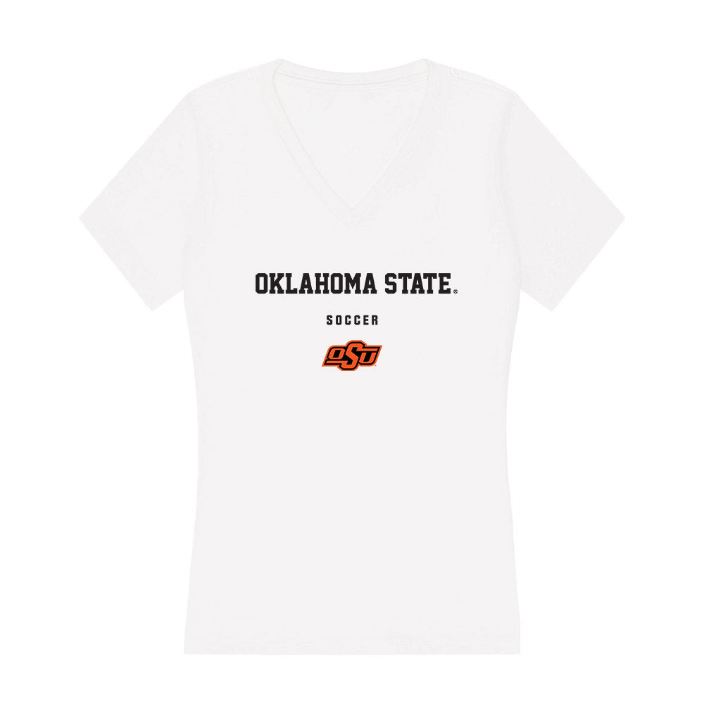 Oklahoma State - NCAA Women's Soccer : Chloe Joseph - Women's V-Neck T-Shirt-0