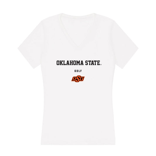 Oklahoma State - NCAA Women's Golf : Marta Silchenko - Women's V-Neck T-Shirt-0