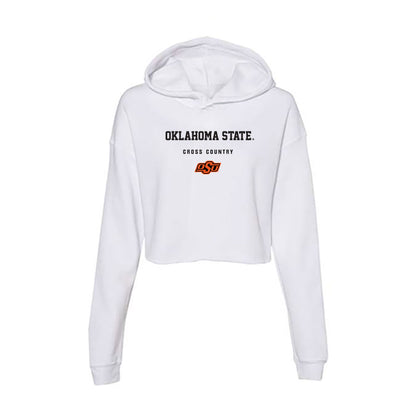 Oklahoma State - NCAA Women's Cross Country : Cayden Brickman - Women's Crop Fleece Hoodie-0