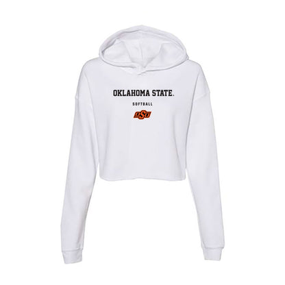 Oklahoma State - NCAA Softball : Libby Jaques - Women's Crop Fleece Hoodie-0