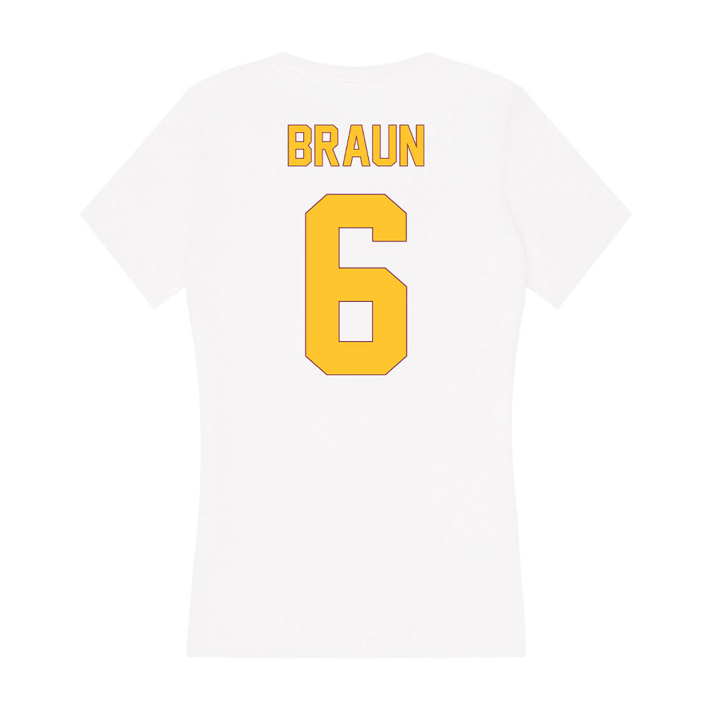 Arizona State - NCAA Men's Basketball : Connor Braun - Classic Shersey Women's V-Neck T-Shirt-1