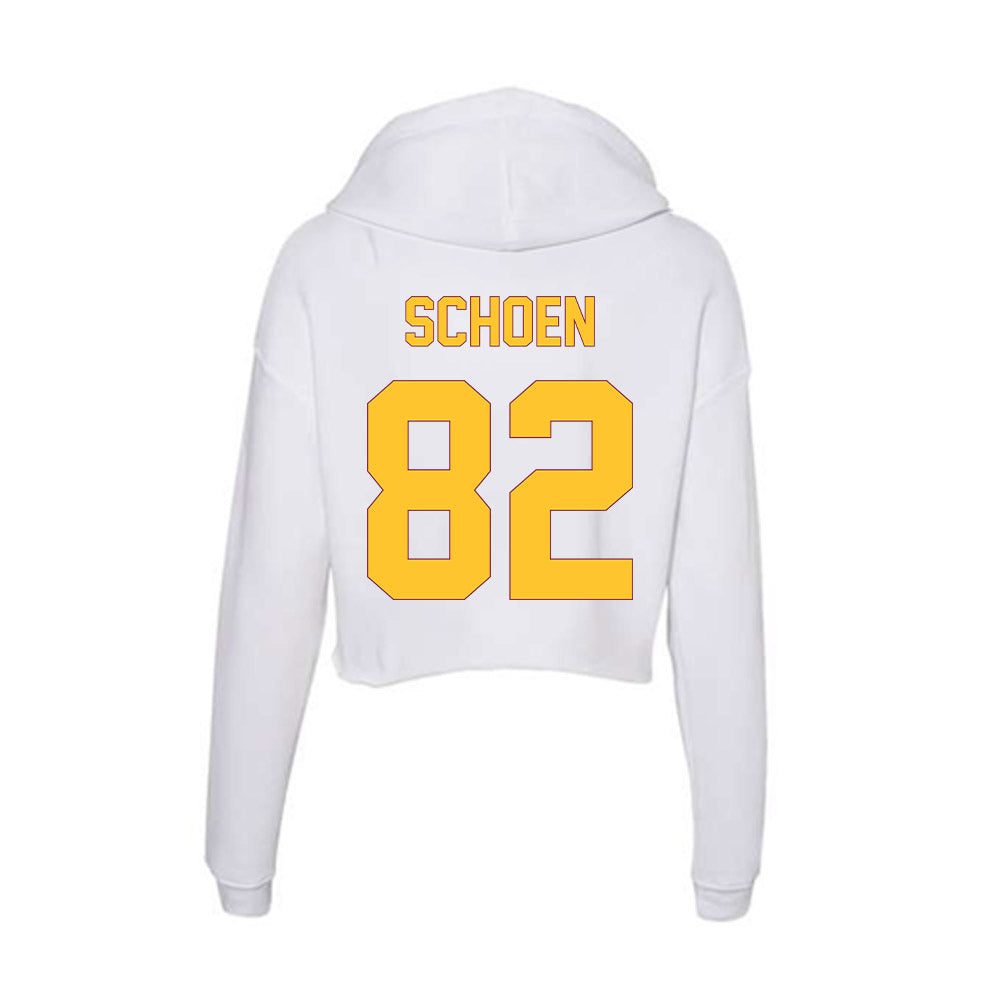 Arizona State - NCAA Men's Ice Hockey : Charlie Schoen - Classic Shersey Women's Crop Fleece Hoodie-1