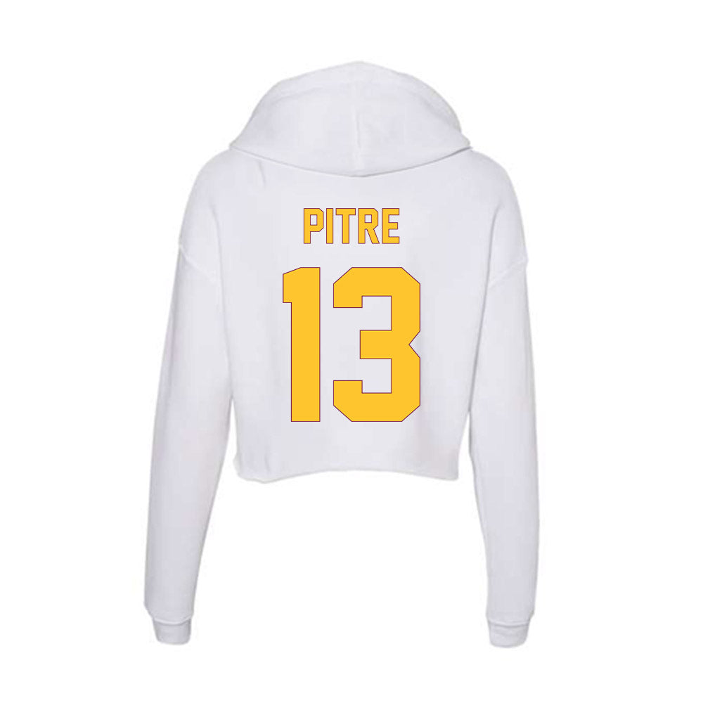 Arizona State - NCAA Football : Roman Pitre - Classic Shersey Women's Crop Fleece Hoodie-1