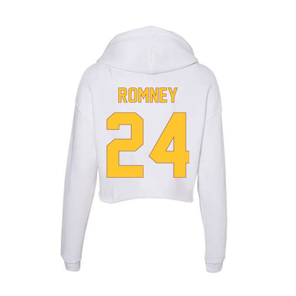 Arizona State - NCAA Football : Tate Romney - Classic Shersey Women's Crop Fleece Hoodie-1