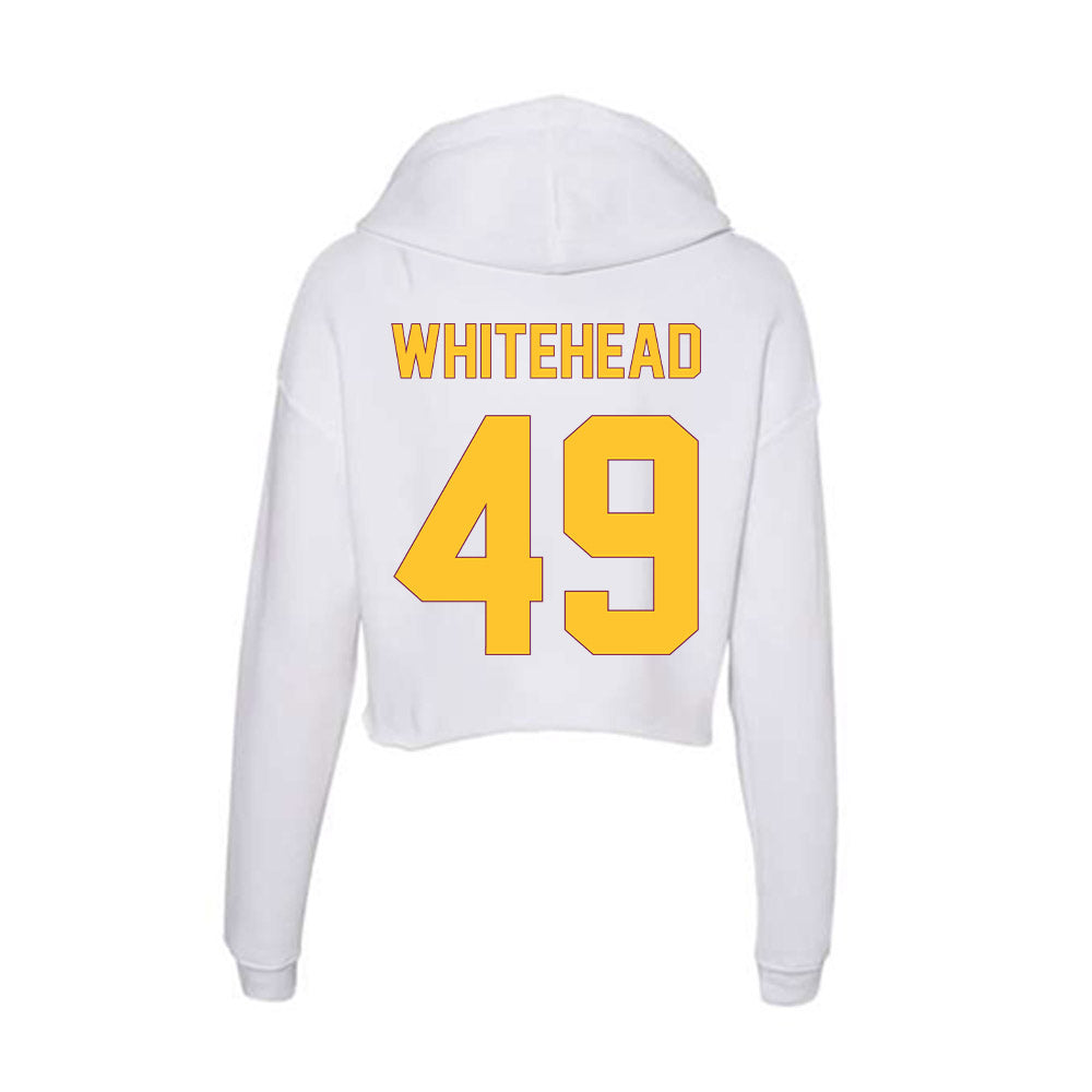 Arizona State - NCAA Men's Ice Hockey : Braxton Whitehead - Classic Shersey Women's Crop Fleece Hoodie-1