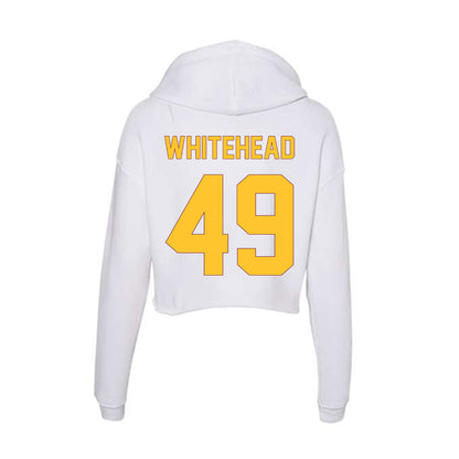 Arizona State - NCAA Men's Ice Hockey : Braxton Whitehead - Classic Shersey Women's Crop Fleece Hoodie-1