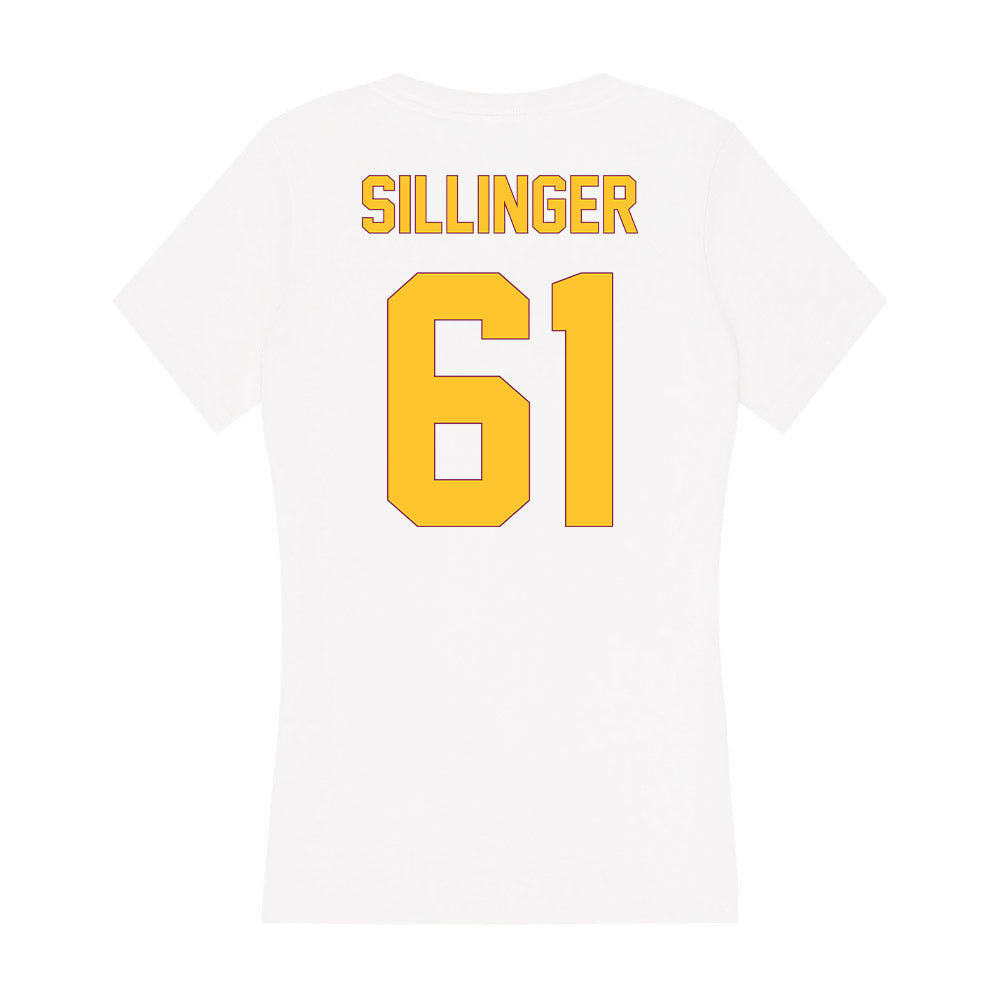 Arizona State - NCAA Men's Ice Hockey : Luke Sillinger - Classic Shersey Women's V-Neck T-Shirt-1