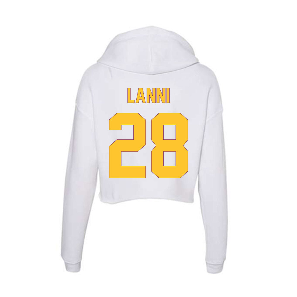 Arizona State - NCAA Women's Soccer : Mia lanni - Classic Shersey Women's Crop Fleece Hoodie-1