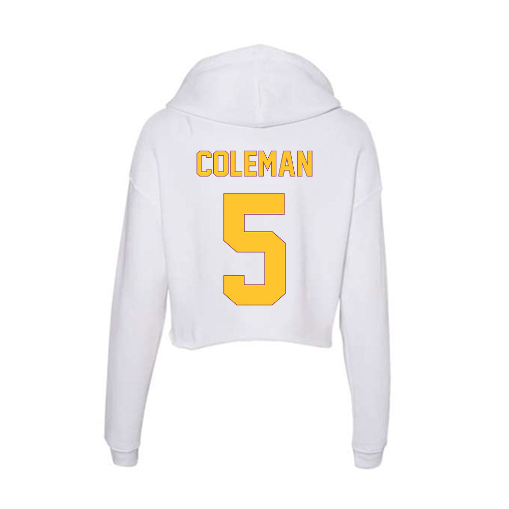 Arizona State - NCAA Women's Soccer : Olivia Coleman - Classic Shersey Women's Crop Fleece Hoodie-1