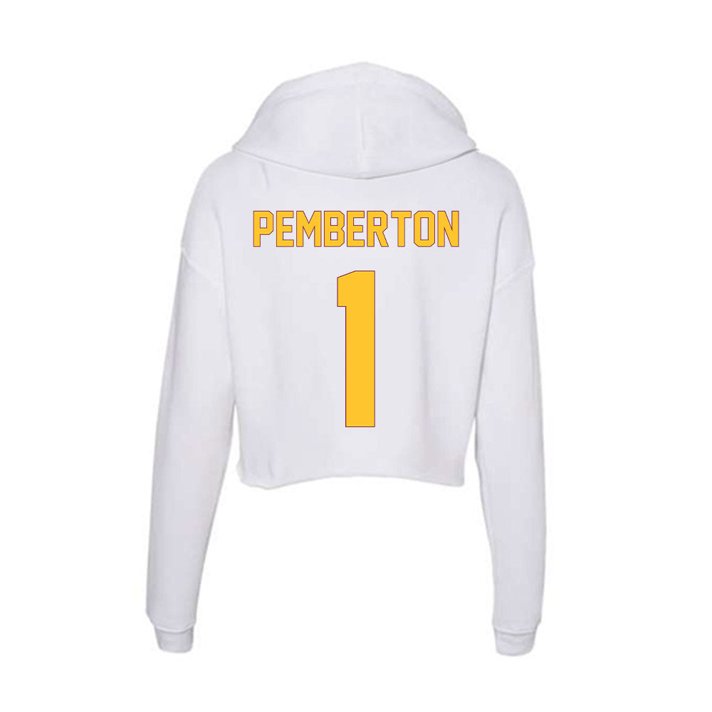 Arizona State - NCAA Beach Volleyball : Anya Pemberton - Classic Shersey Women's Crop Fleece Hoodie-1