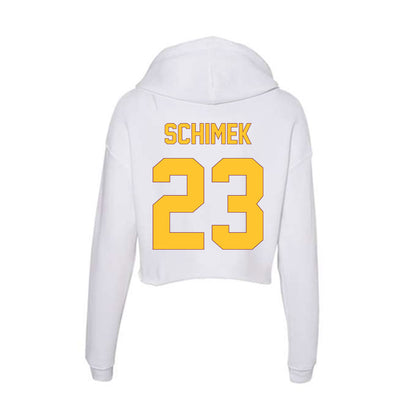 Arizona State - NCAA Men's Ice Hockey : Bennett Schimek - Classic Shersey Women's Crop Fleece Hoodie-1