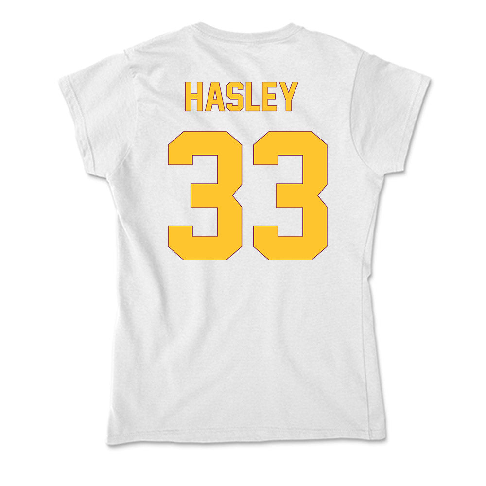Arizona State - NCAA Men's Ice Hockey : Connor Hasley - Classic Shersey Soft Style Women’s T-Shirt-1