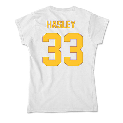 Arizona State - NCAA Men's Ice Hockey : Connor Hasley - Classic Shersey Soft Style Women’s T-Shirt-1