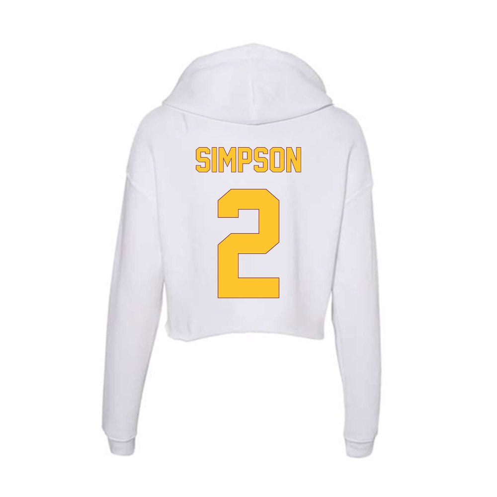 Arizona State - NCAA Women's Soccer : emilie simpson - Classic Shersey Women's Crop Fleece Hoodie-1