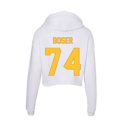 Arizona State - NCAA Men's Ice Hockey : Brasen Boser - Classic Shersey Women's Crop Fleece Hoodie-1