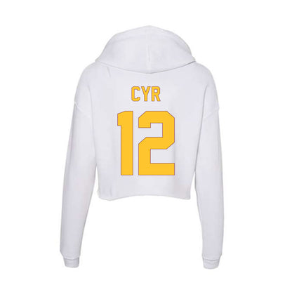 Arizona State - NCAA Women's Volleyball : Angelique Cyr - Classic Shersey Women's Crop Fleece Hoodie-1