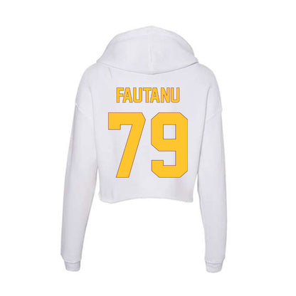 Arizona State - NCAA Football : Leif Fautanu - Classic Shersey Women's Crop Fleece Hoodie-1