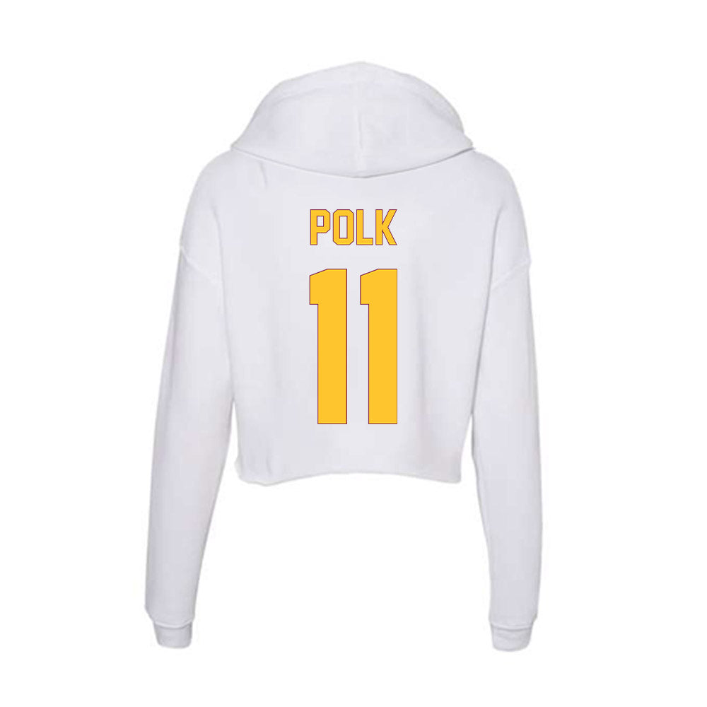Arizona State - NCAA Men's Basketball : Kash Polk - Classic Shersey Women's Crop Fleece Hoodie-1