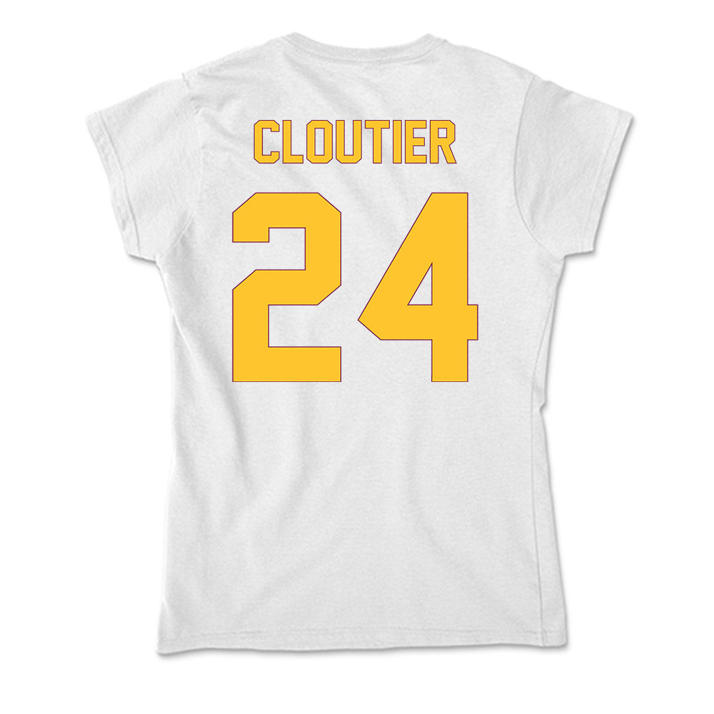 Arizona State - NCAA Men's Ice Hockey : Justin Cloutier - Classic Shersey Soft Style Women’s T-Shirt-1