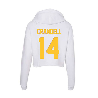 Arizona State - NCAA Men's Ice Hockey : Carmelo Crandell - Classic Shersey Women's Crop Fleece Hoodie-1