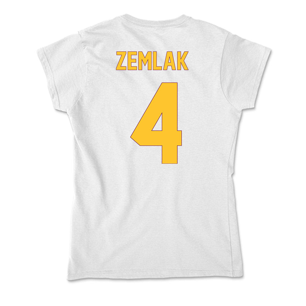Arizona State - NCAA Men's Ice Hockey : Austin Zemlak - Classic Shersey Soft Style Women’s T-Shirt-1
