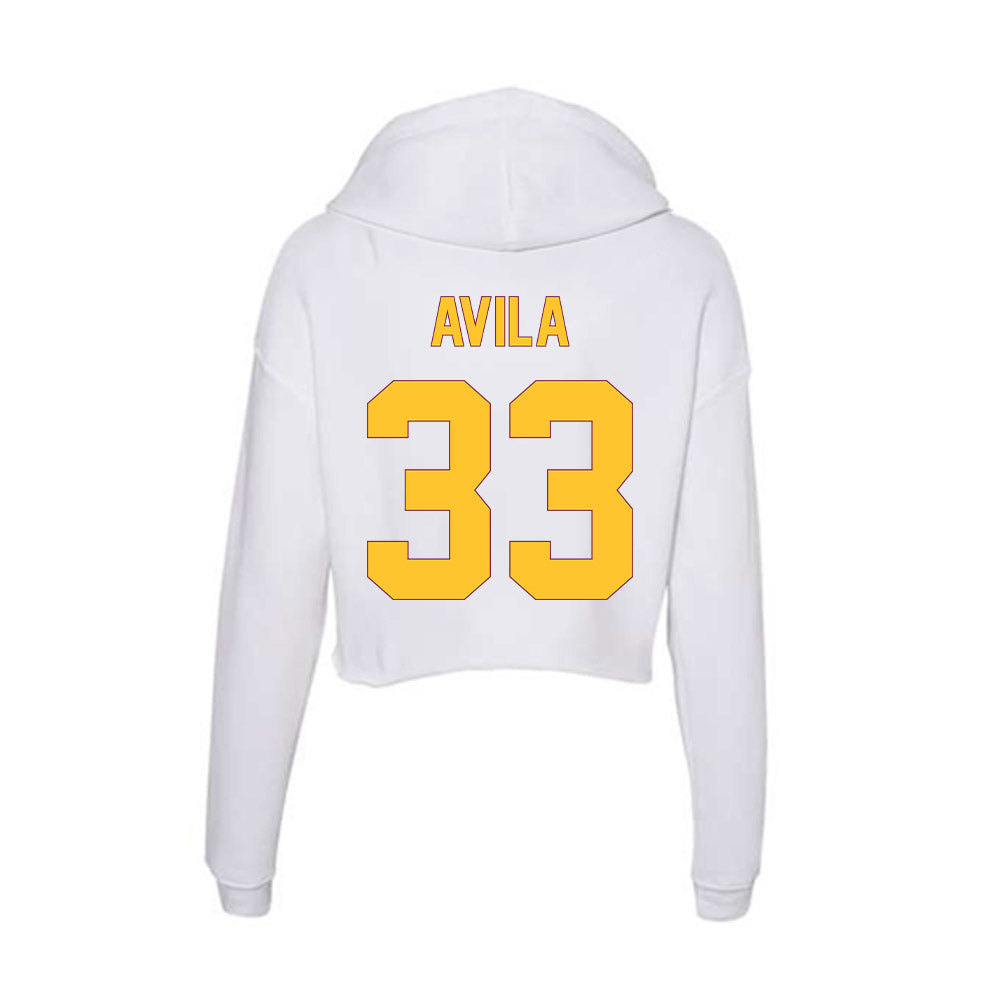 Arizona State - NCAA Softball : Yazzy Avila - Classic Shersey Women's Crop Fleece Hoodie-1