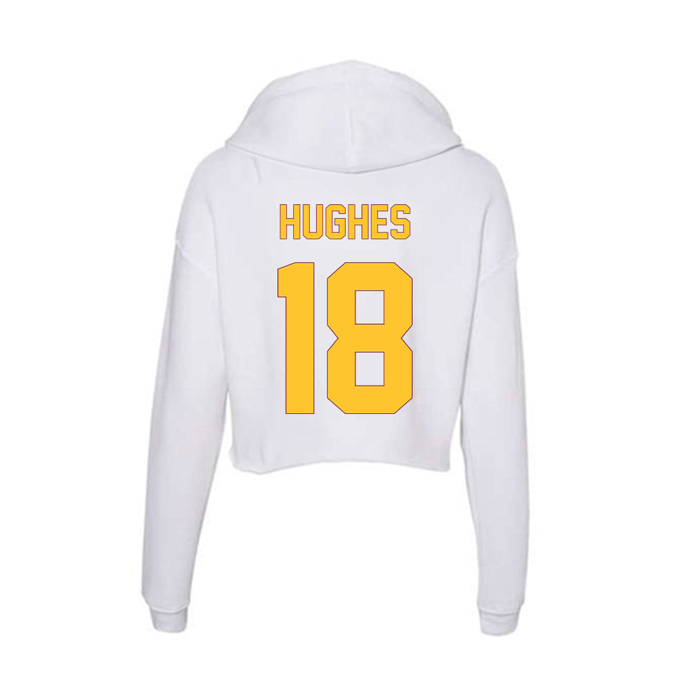 Arizona State - NCAA Football : Martell Hughes - Classic Shersey Women's Crop Fleece Hoodie-1