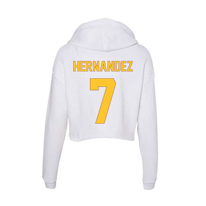 Arizona State - NCAA Baseball : Jonathon Hernandez - Classic Shersey Women's Crop Fleece Hoodie-1