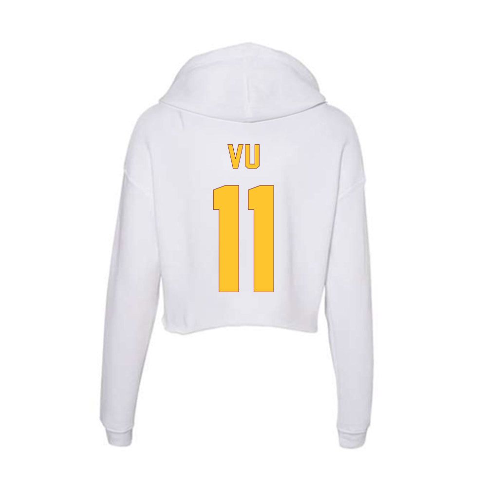 Arizona State - NCAA Baseball : Kien Vu - Classic Shersey Women's Crop Fleece Hoodie-1