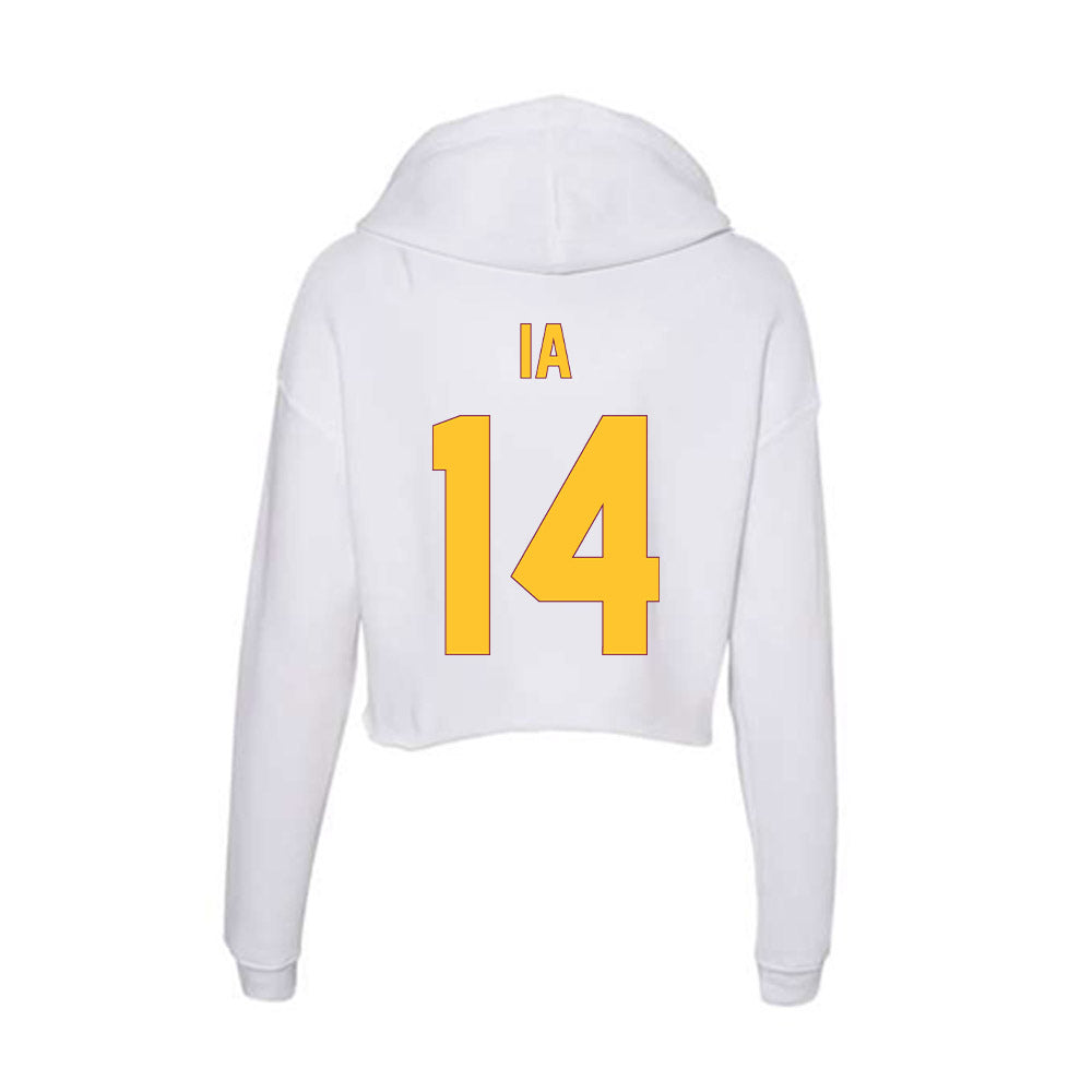 Arizona State - NCAA Football : Aaron Ia - Classic Shersey Women's Crop Fleece Hoodie-1
