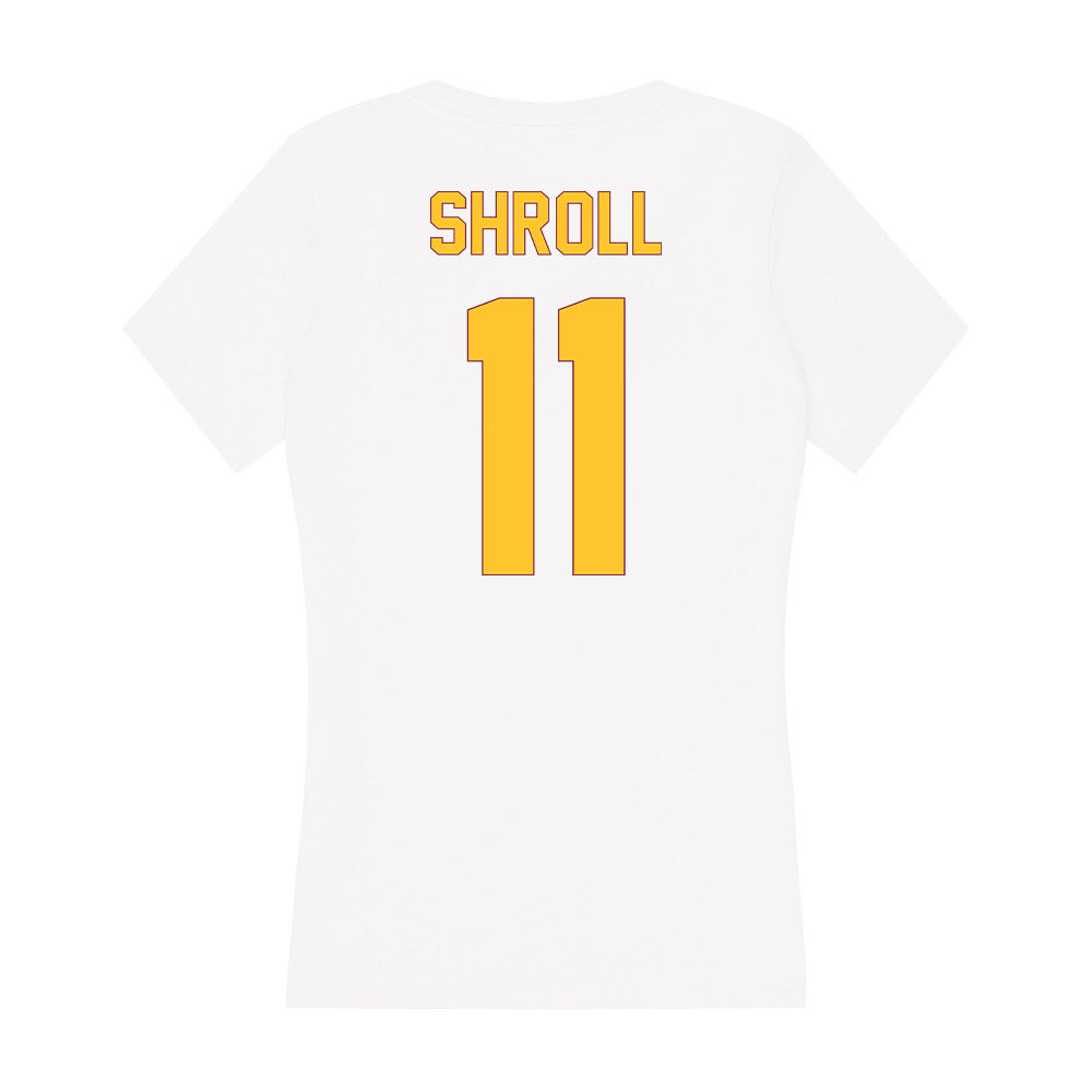 Arizona State - NCAA Women's Volleyball : Mary Shroll - Classic Shersey Women's V-Neck T-Shirt-1