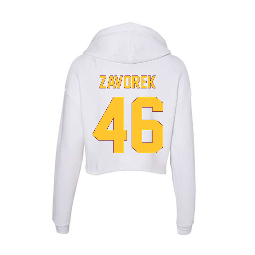 Arizona State - NCAA Baseball : Beckett Zavorek - Classic Shersey Women's Crop Fleece Hoodie-1