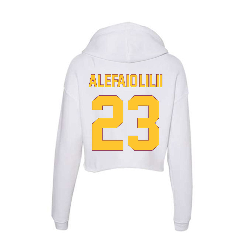 Arizona State - NCAA Football : Benjamin Alefaio-Lilii - Classic Shersey Women's Crop Fleece Hoodie-1