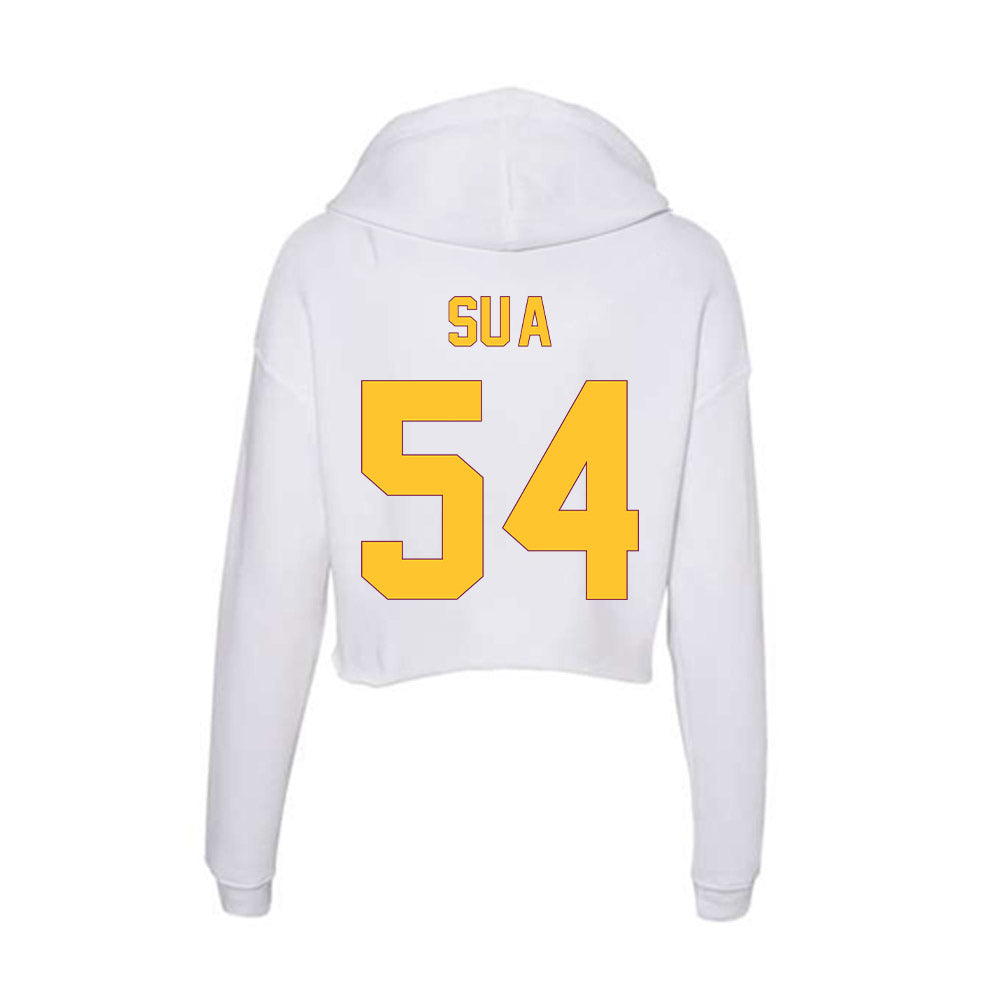 Arizona State - NCAA Football : Joey Su'a - Classic Shersey Women's Crop Fleece Hoodie-1