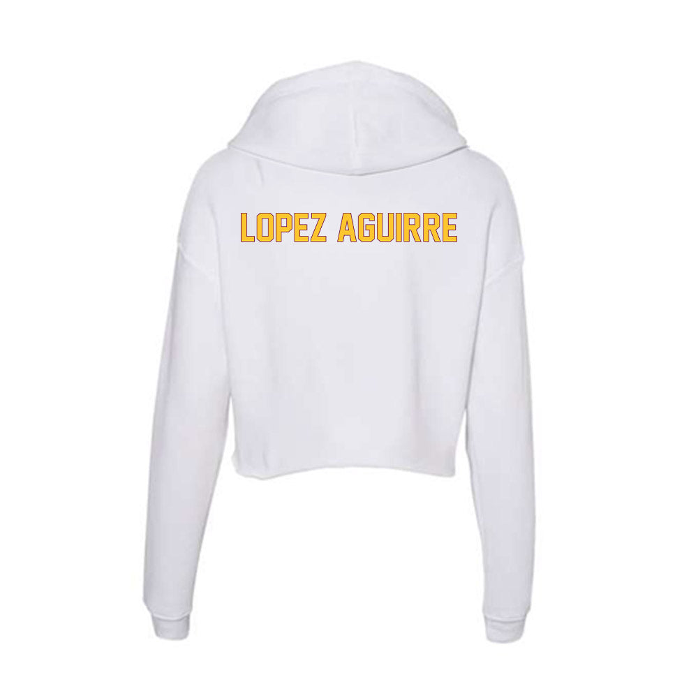 Arizona State - NCAA Triathlon : MJ Lopez Aguirre - Classic Shersey Women's Crop Fleece Hoodie-1